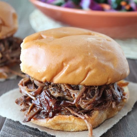 BBQ Pork Sandwich.