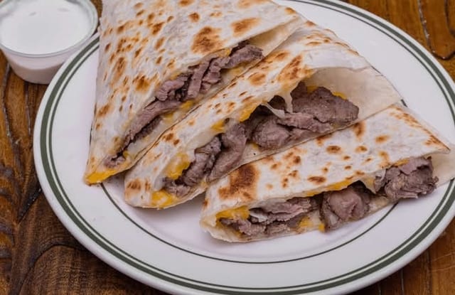 Steak & Spinach Quesadilla.