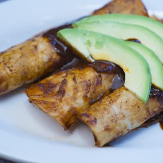 Shrimp Enmoladas